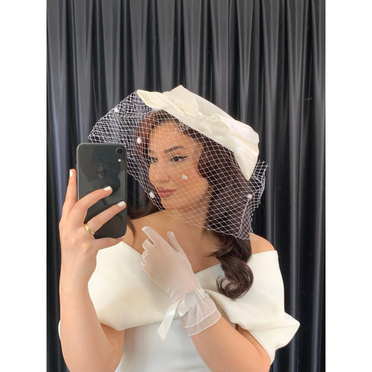 Dove Vuolet Bridal Hat