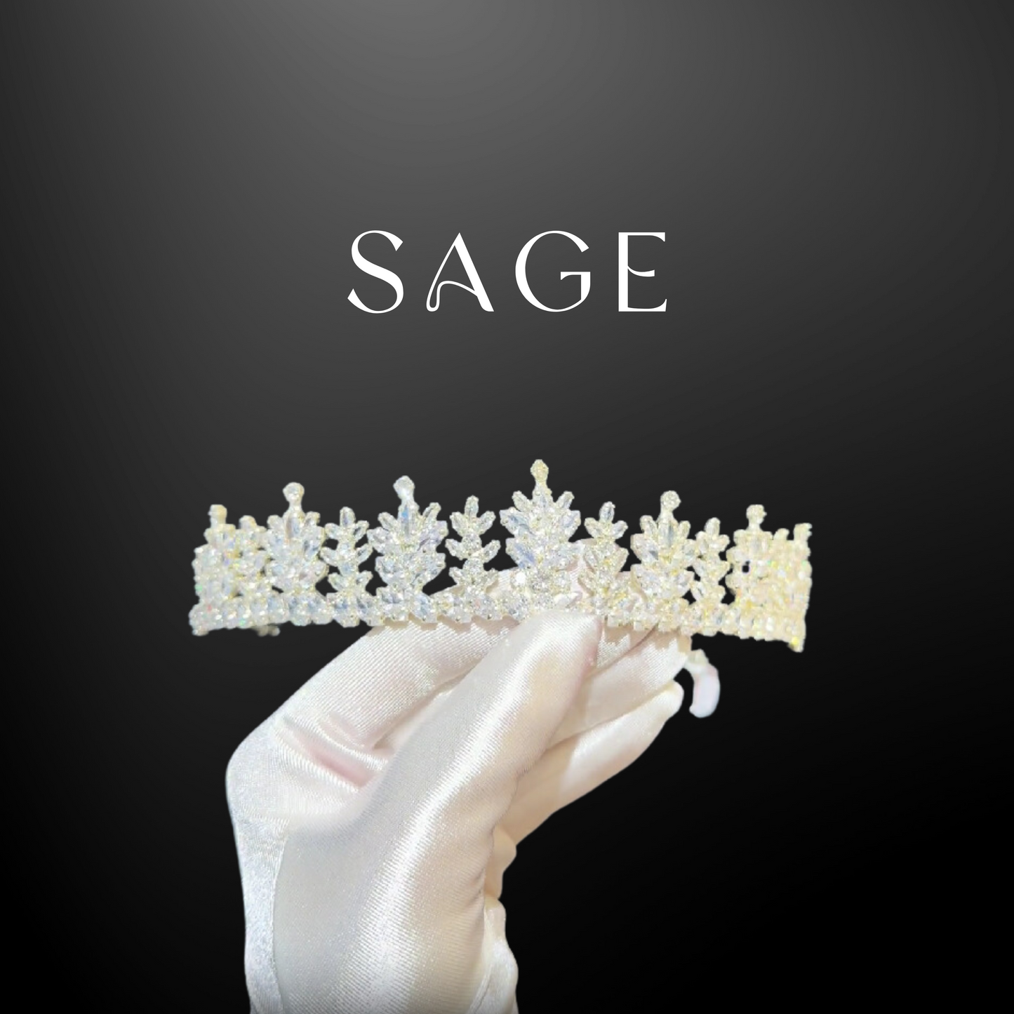 Sage Zircon Tiara